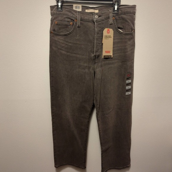 Levi’s RIBCAGE STRAIGHT ANKLE WOMEN'S JEANS NWT Sz 31x27 - Picture 2 of 6